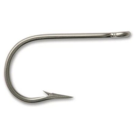 Mustad Southern And Tuna Hook, Size 100, Forged, Knife Edge Point, Ringed Eye, Stainless Steel, 2PK 7732-SS-10/0-2